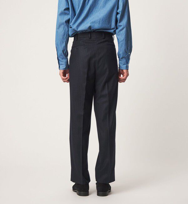 UNITED ARROWS green label relaxing「GLR CLOTH フラノ RLX/RG 2プリーツ スラックス セットアップパンツ」|スラックス|