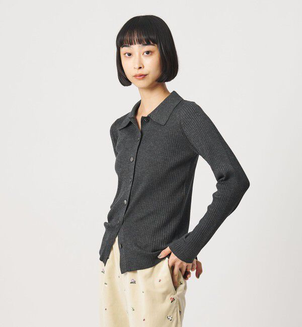 BEAUTY&YOUTH UNITED ARROWS「ポリエステルブレンド ２WAY シャツカーディガン ウォッシャブル」|カーディガン|