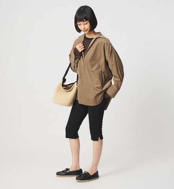 BEAUTY&YOUTH UNITED ARROWS「コットンコーデュロイ スキッパーチュニック」|シャツ・ブラウス|