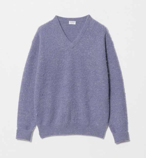 BEAUTY&YOUTH UNITED ARROWS「HI-LINE カシミヤ ナッピング Vネック ニット」|ニット・セーター|PURPLE