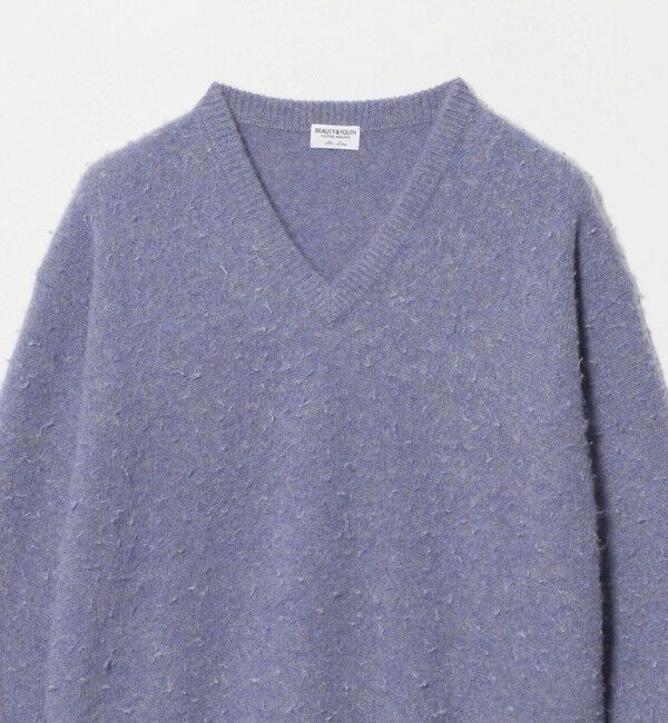BEAUTY&YOUTH UNITED ARROWS「HI-LINE カシミヤ ナッピング Vネック ニット」|ニット・セーター|
