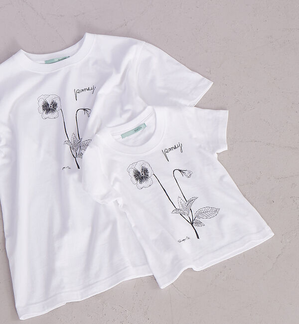 qualite「【限定】0501PansyTシャツ kids」|Tシャツ・カットソー|