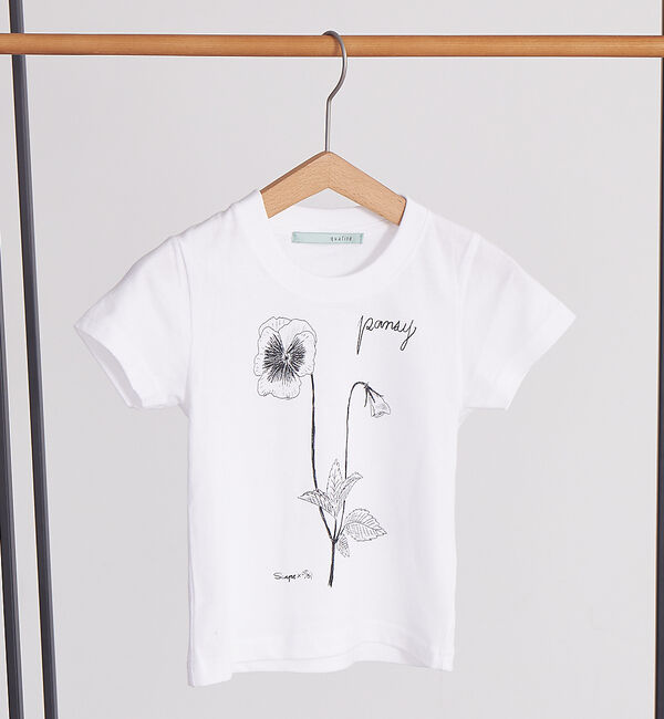 qualite「【限定】0501PansyTシャツ kids」|Tシャツ・カットソー|
