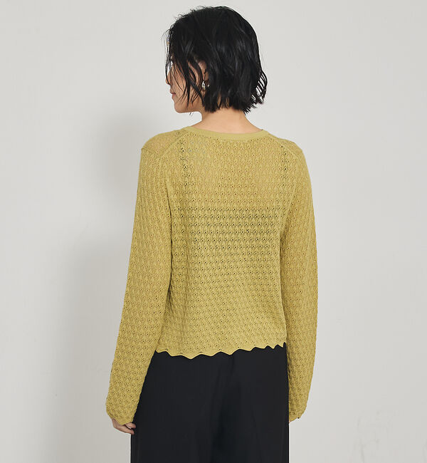 qualite「スカラップレースニット」|Tシャツ・カットソー|