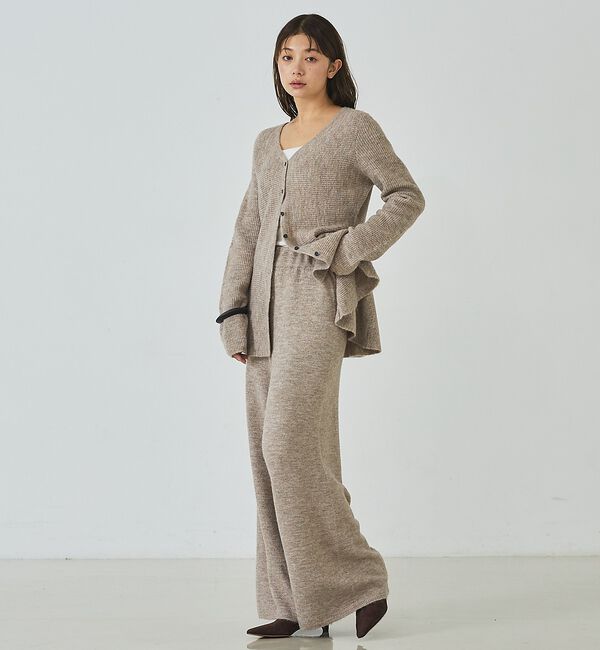 abahouse mavie「ニットワイドパンツ」|その他|