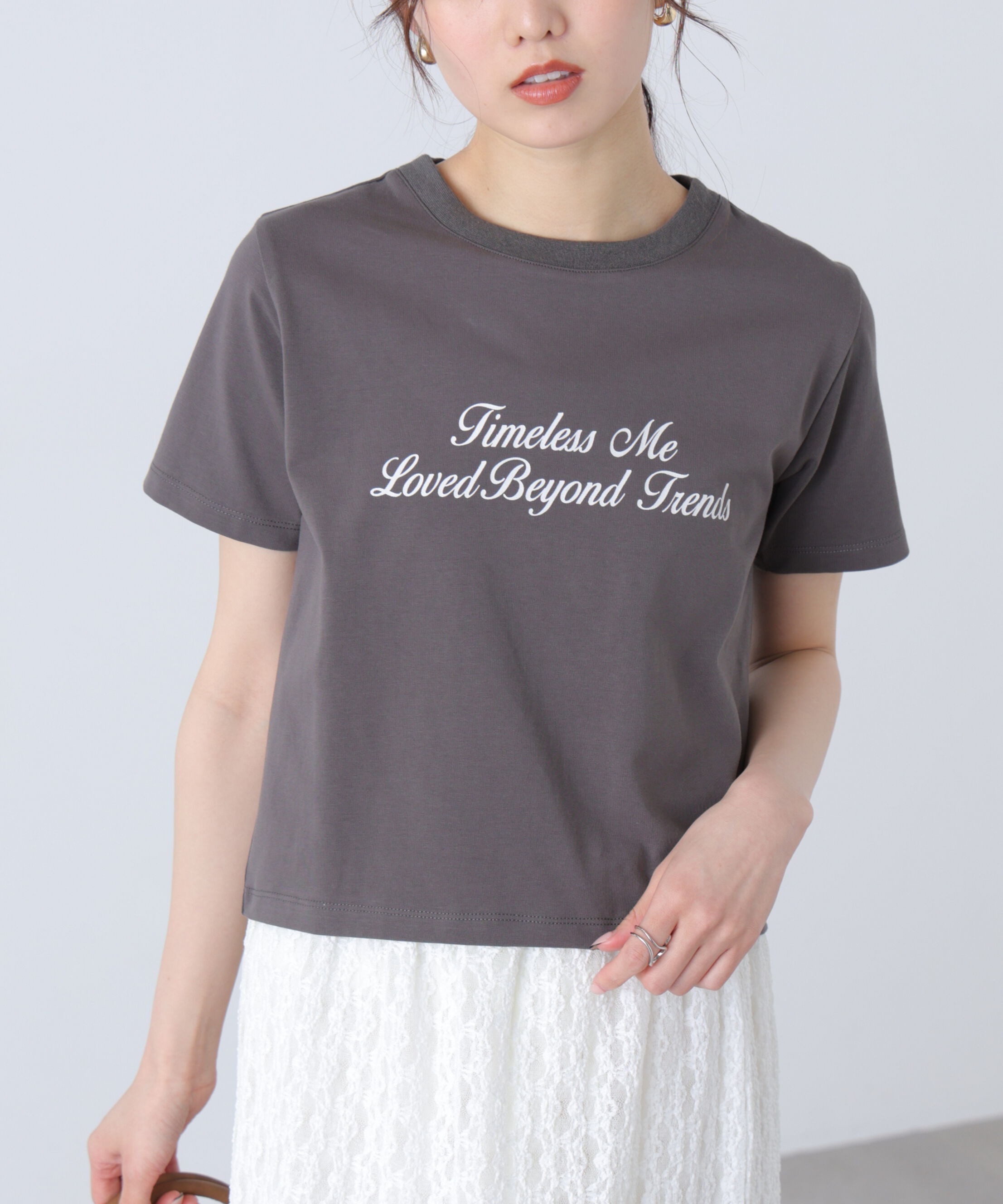  「ロゴプリントコンパクトTシャツ」|Tシャツ・カットソー|