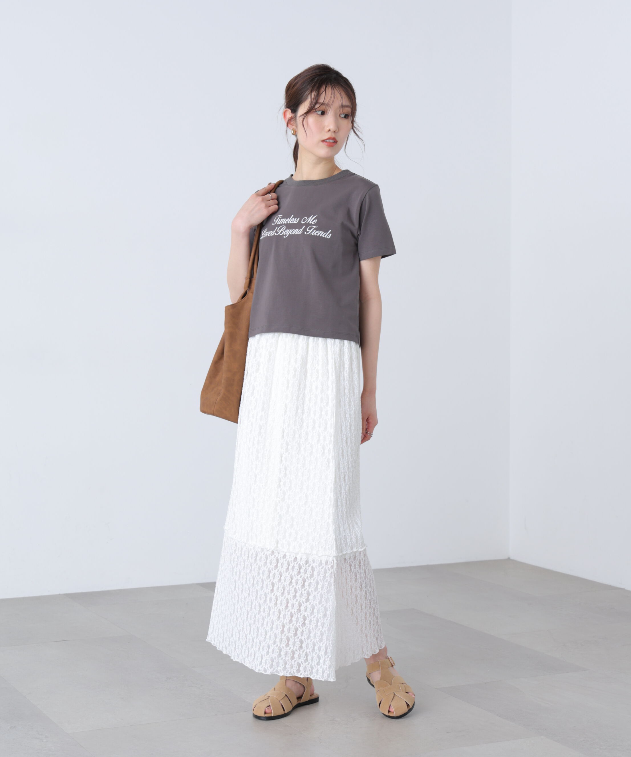  「ロゴプリントコンパクトTシャツ」|Tシャツ・カットソー|