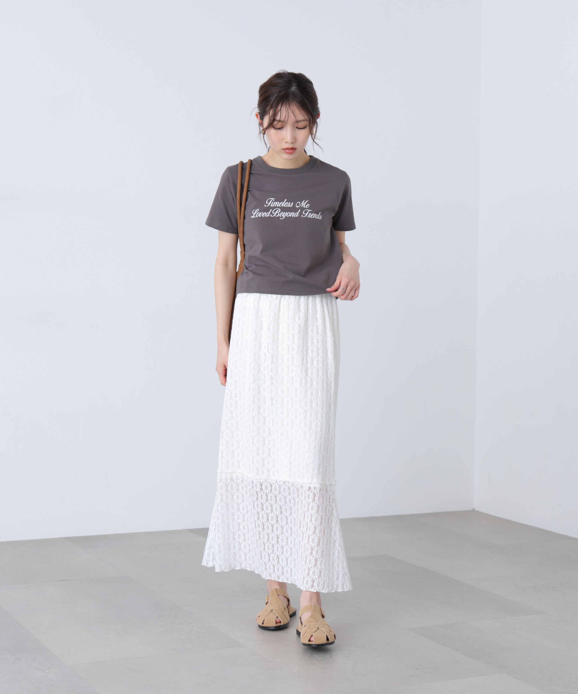  「ロゴプリントコンパクトTシャツ」|Tシャツ・カットソー|