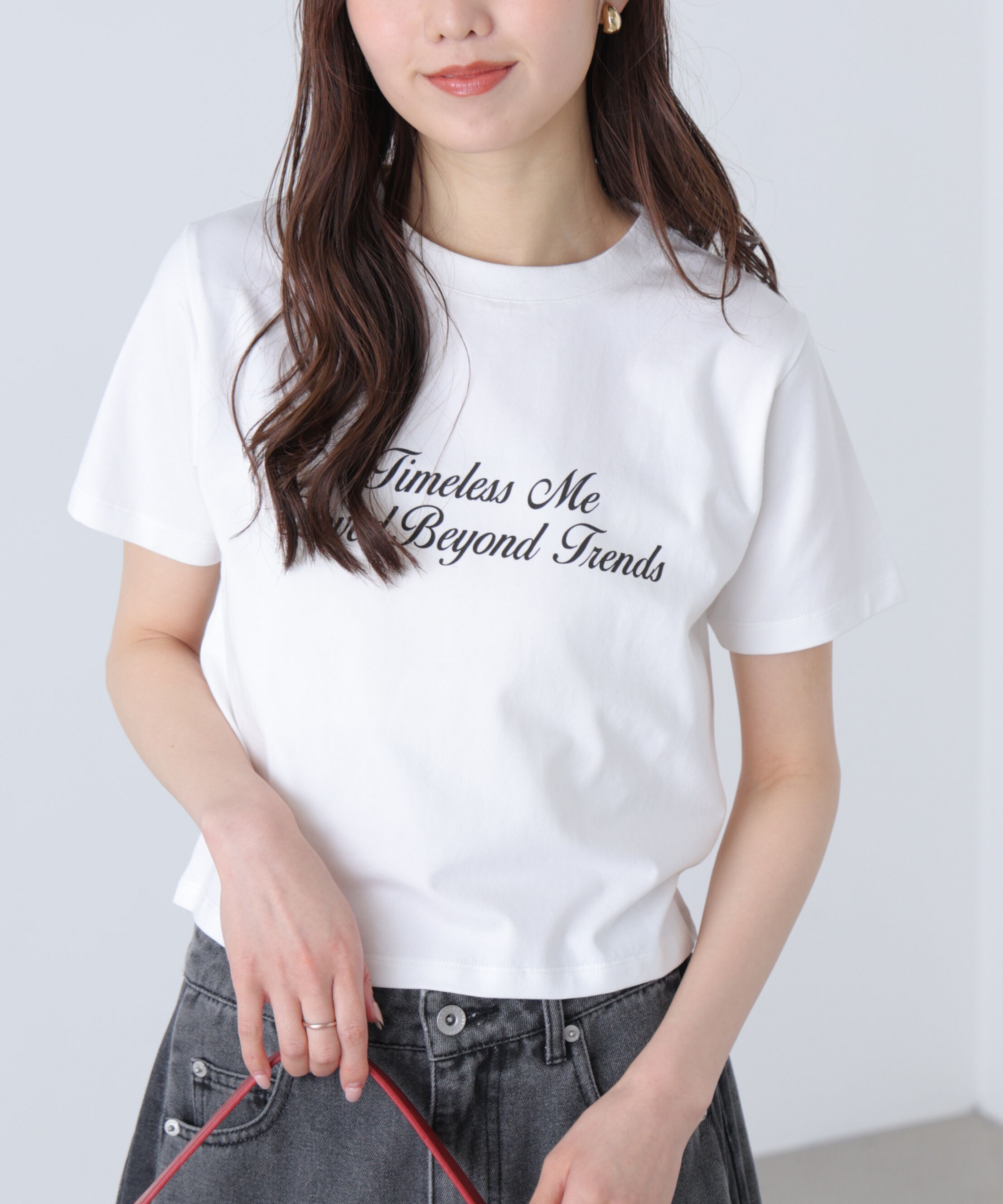  「ロゴプリントコンパクトTシャツ」|Tシャツ・カットソー|