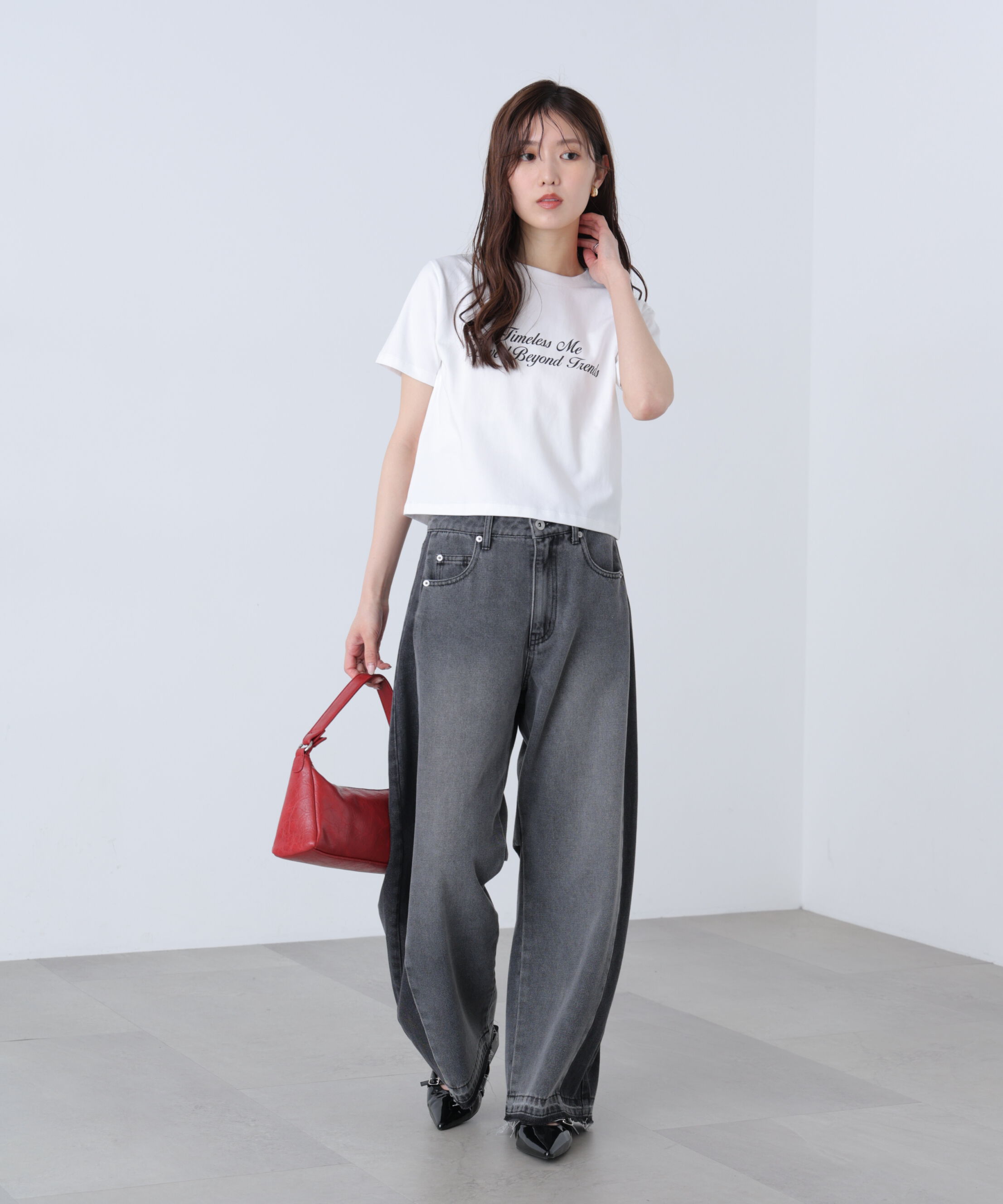  「ロゴプリントコンパクトTシャツ」|Tシャツ・カットソー|