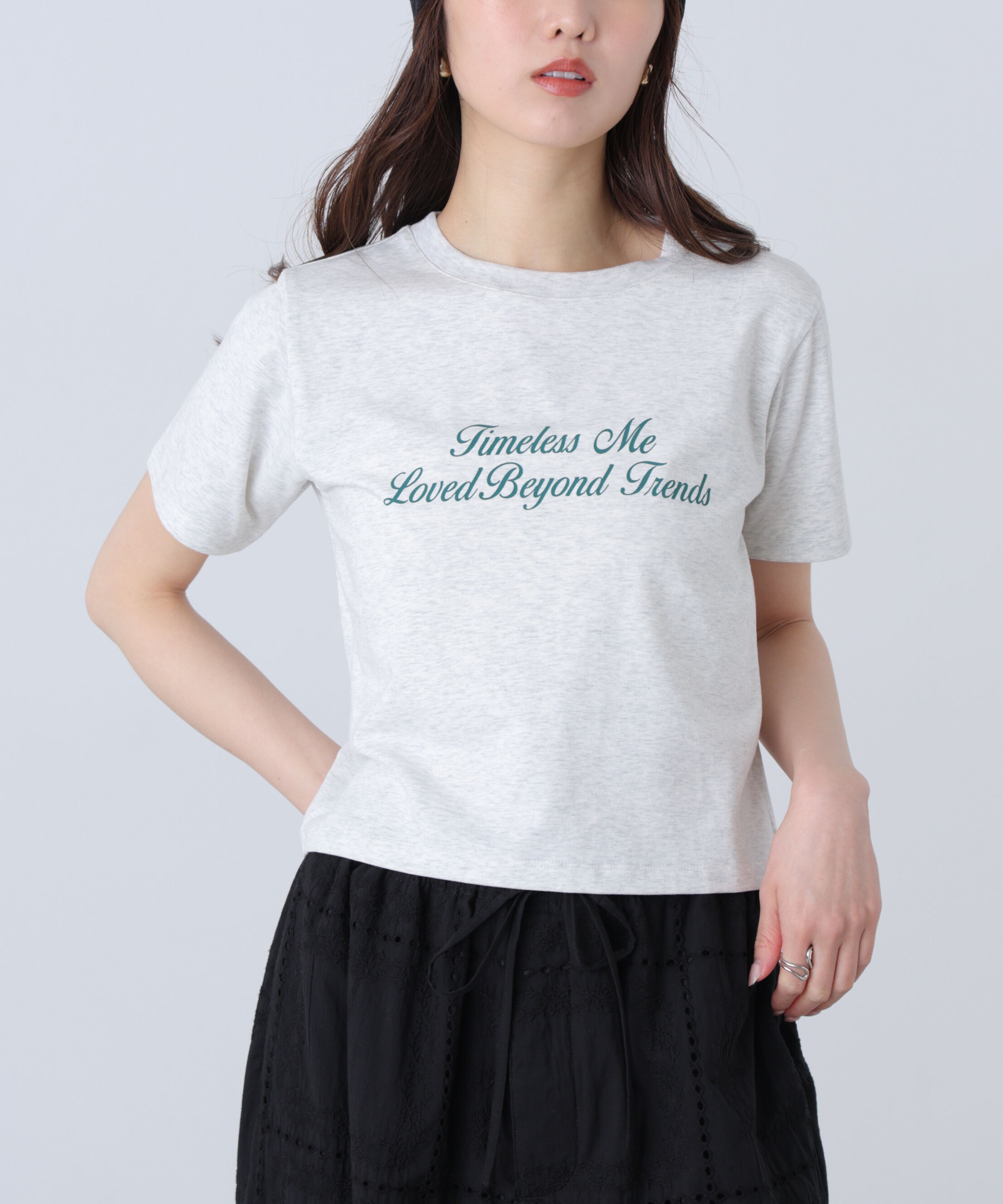  「ロゴプリントコンパクトTシャツ」|Tシャツ・カットソー|