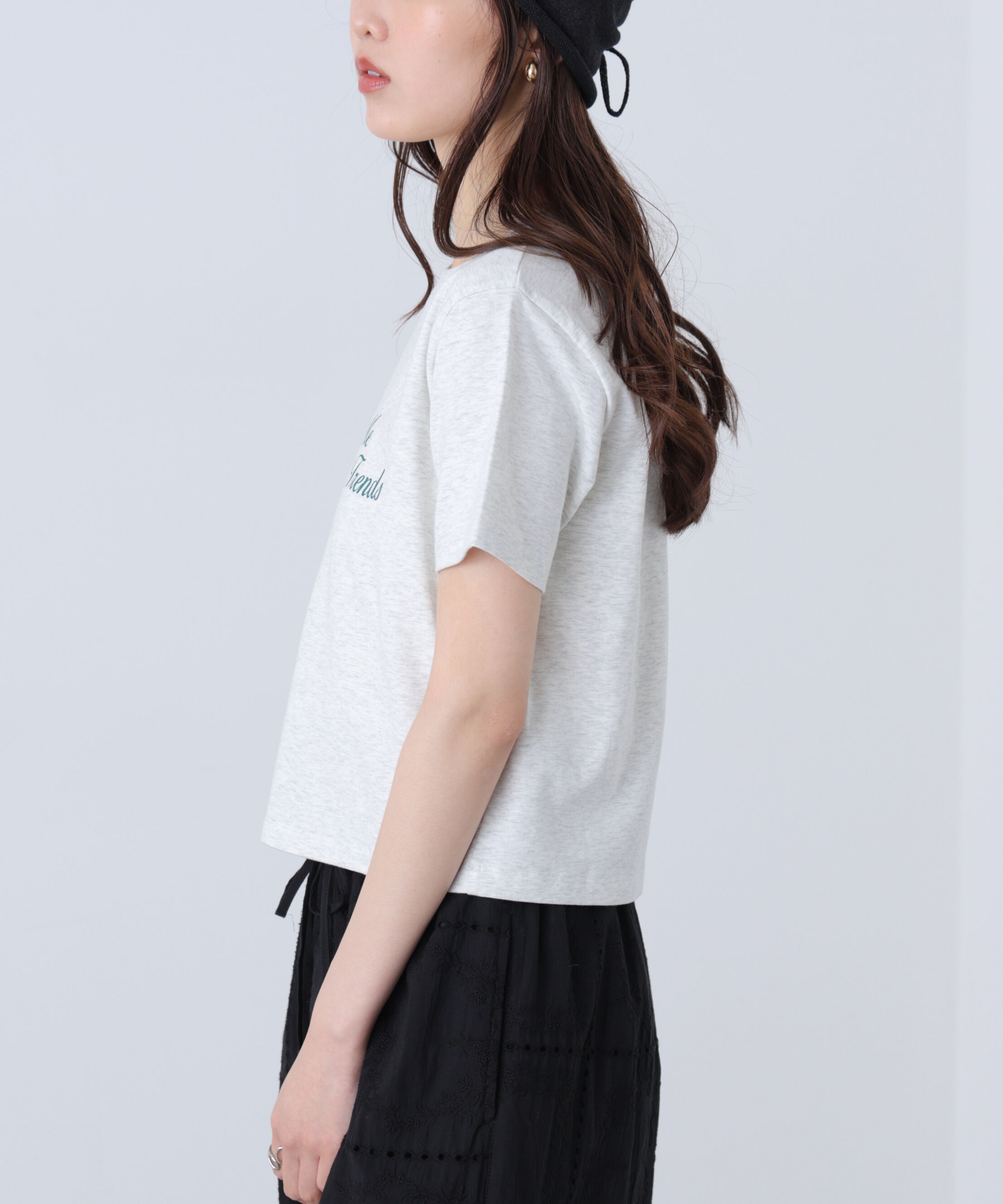  「ロゴプリントコンパクトTシャツ」|Tシャツ・カットソー|