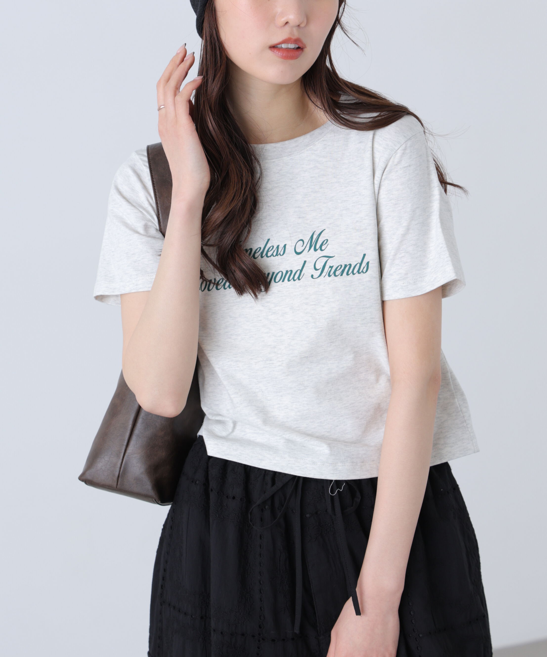  「ロゴプリントコンパクトTシャツ」|Tシャツ・カットソー|