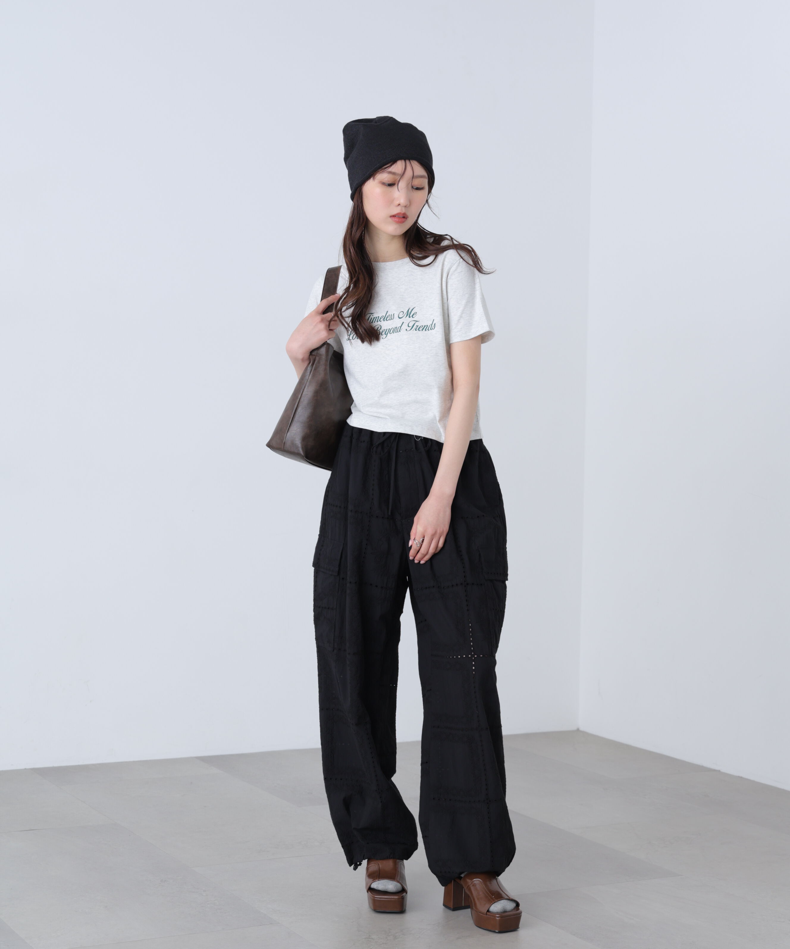  「ロゴプリントコンパクトTシャツ」|Tシャツ・カットソー|