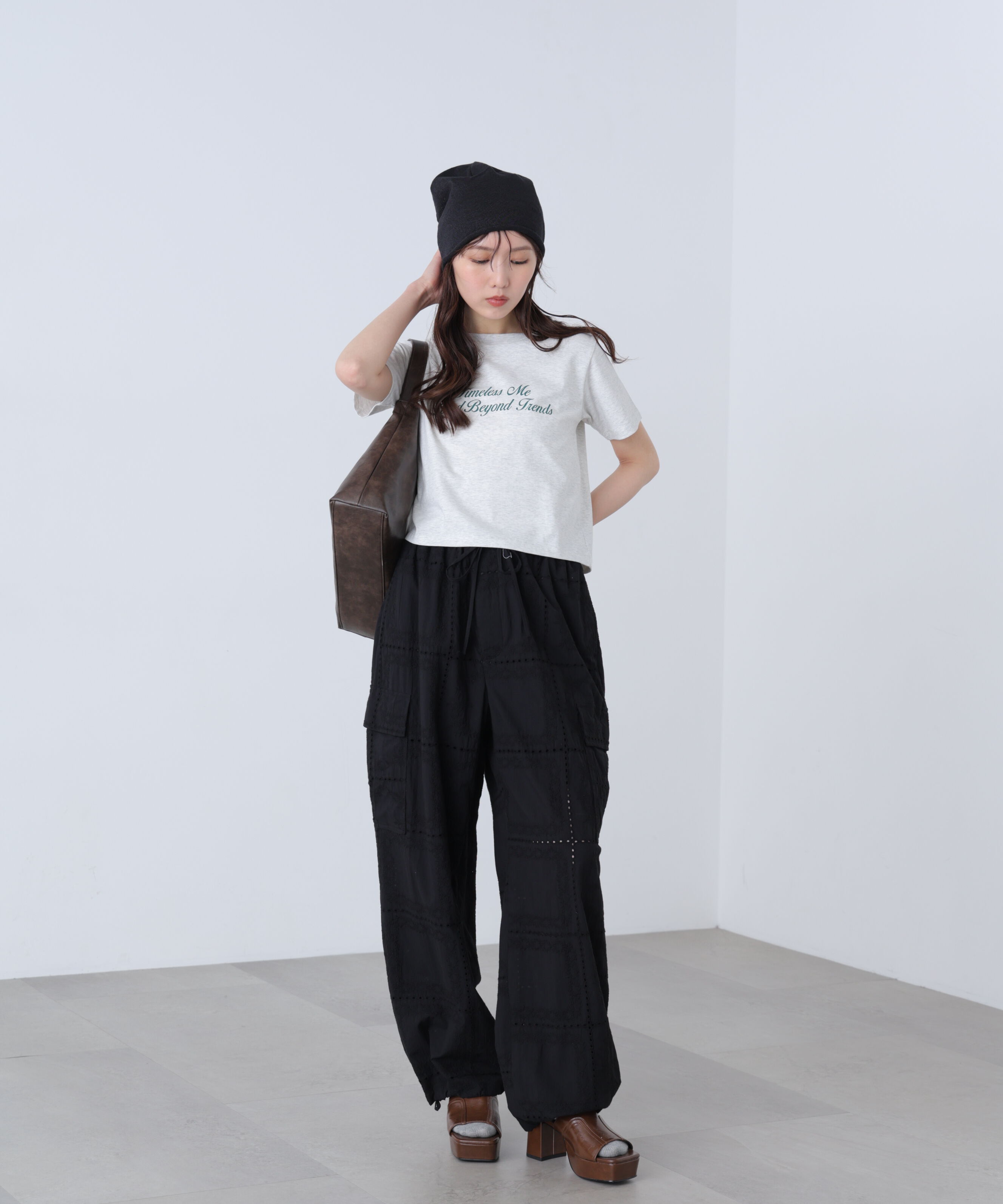  「ロゴプリントコンパクトTシャツ」|Tシャツ・カットソー|
