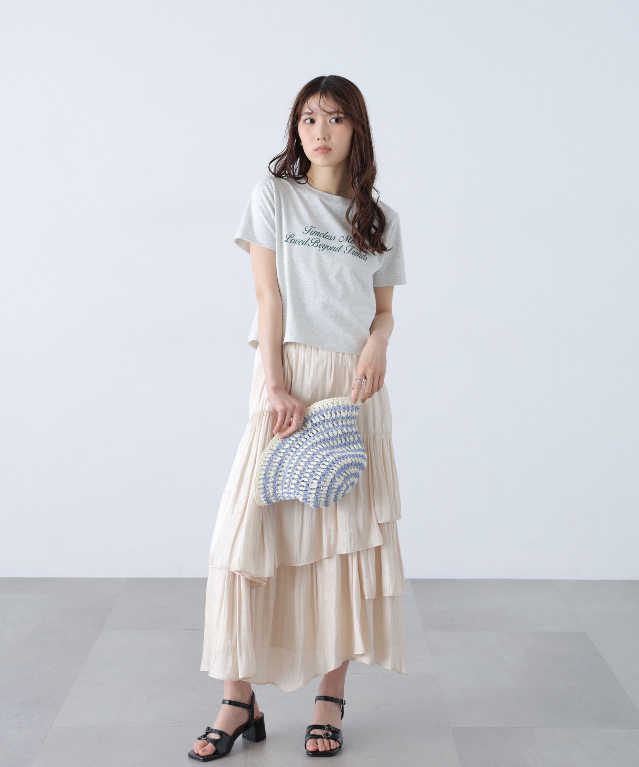  「ロゴプリントコンパクトTシャツ」|Tシャツ・カットソー|