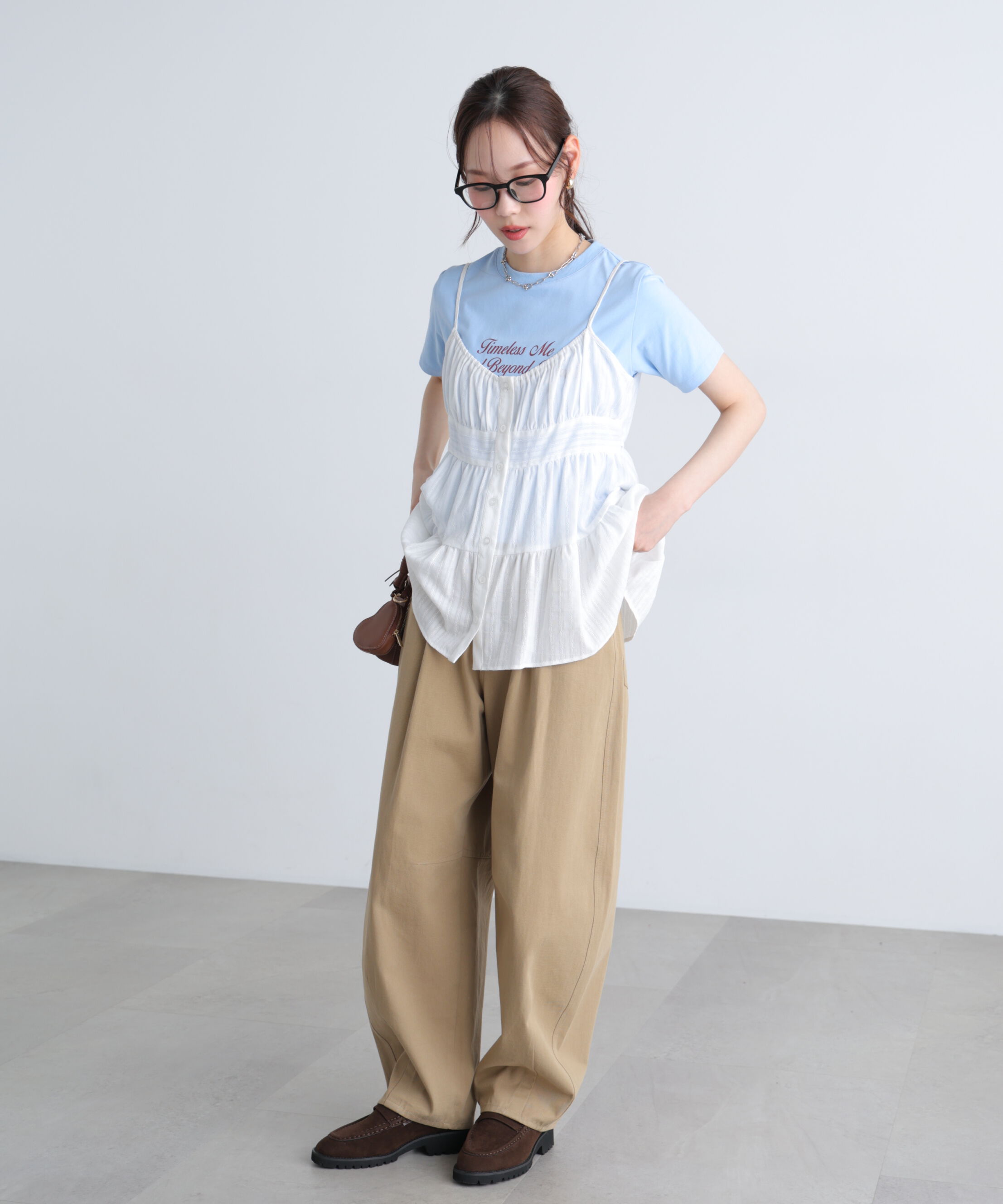  「ロゴプリントコンパクトTシャツ」|Tシャツ・カットソー|