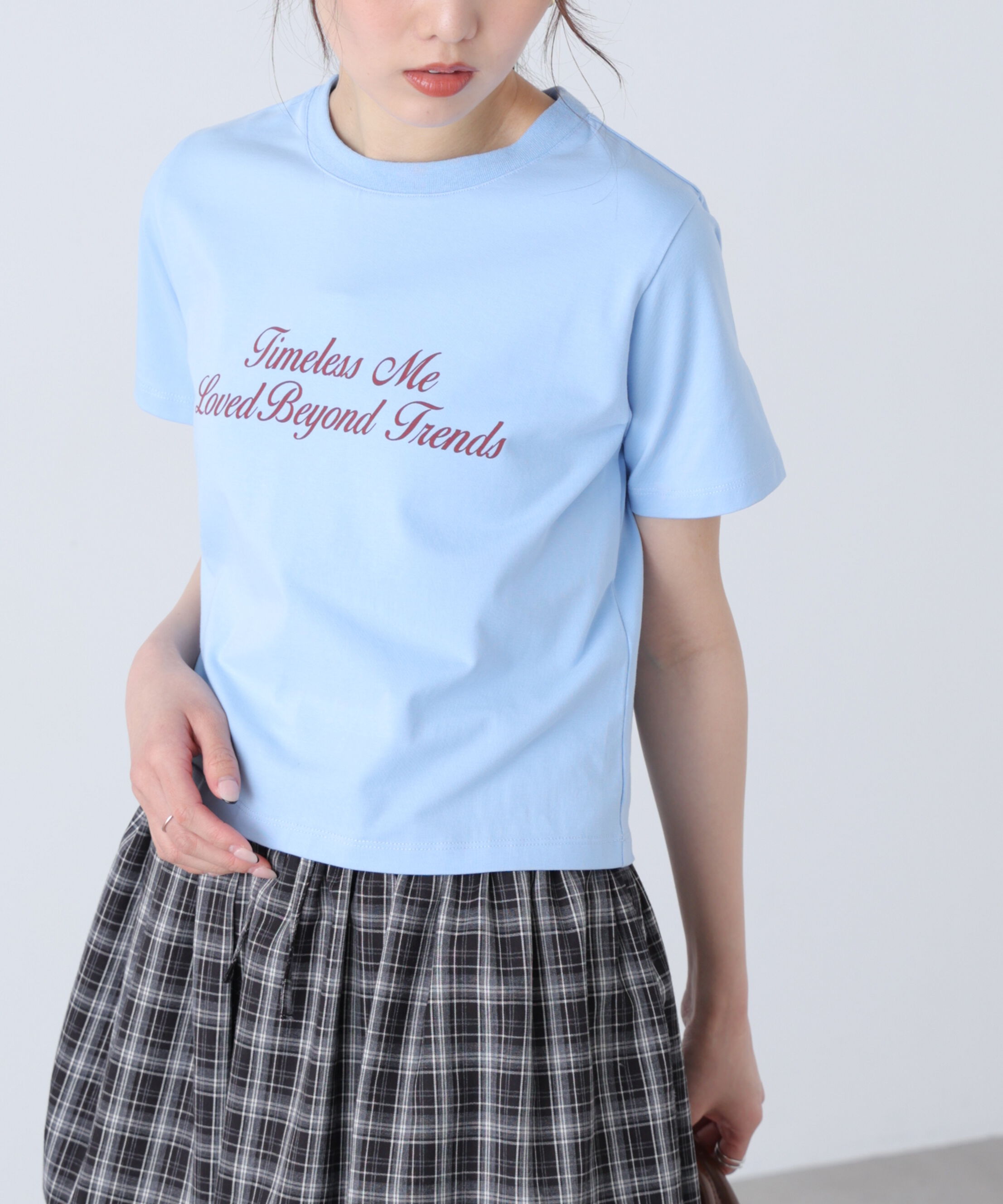  「ロゴプリントコンパクトTシャツ」|Tシャツ・カットソー|