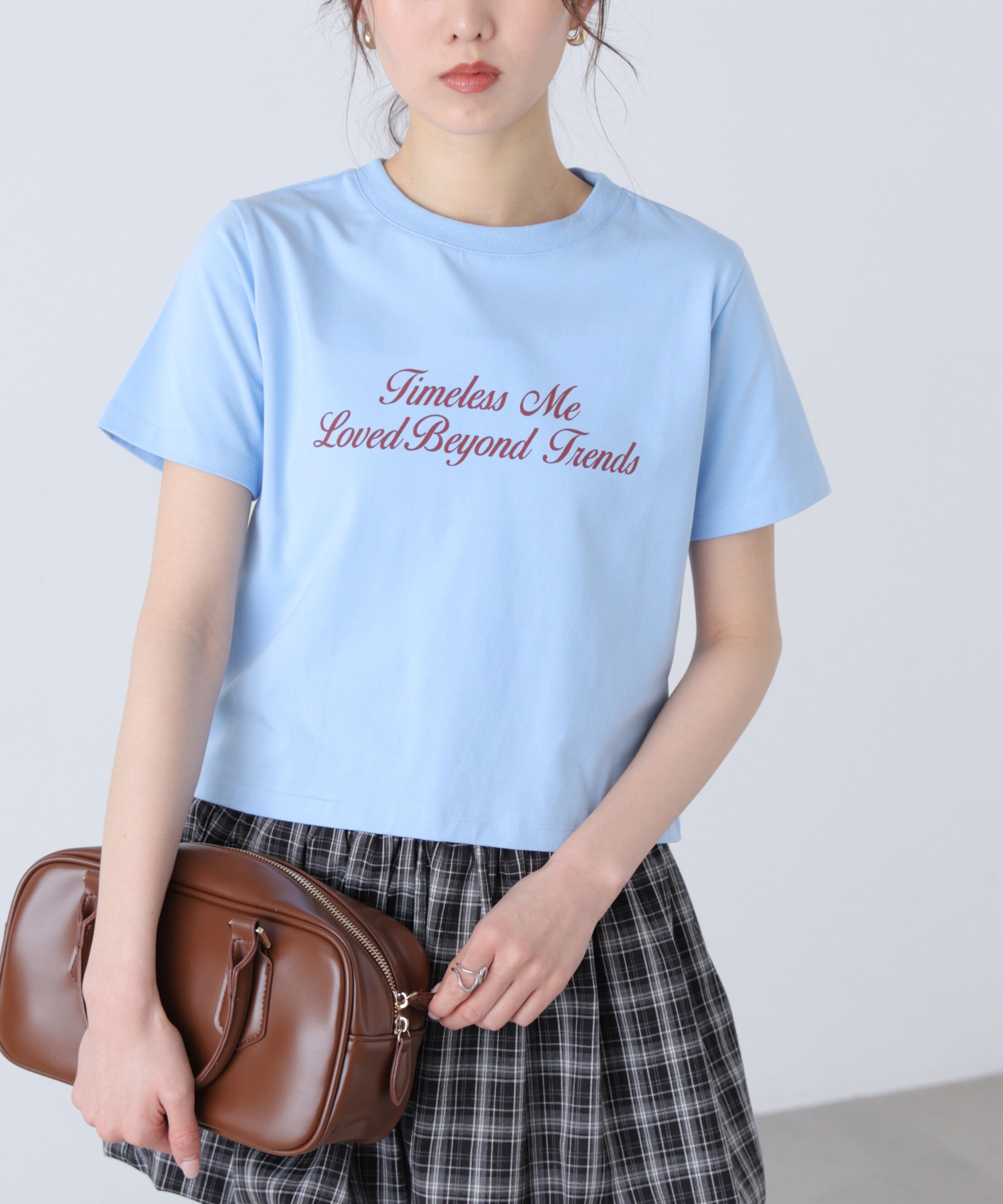  「ロゴプリントコンパクトTシャツ」|Tシャツ・カットソー|