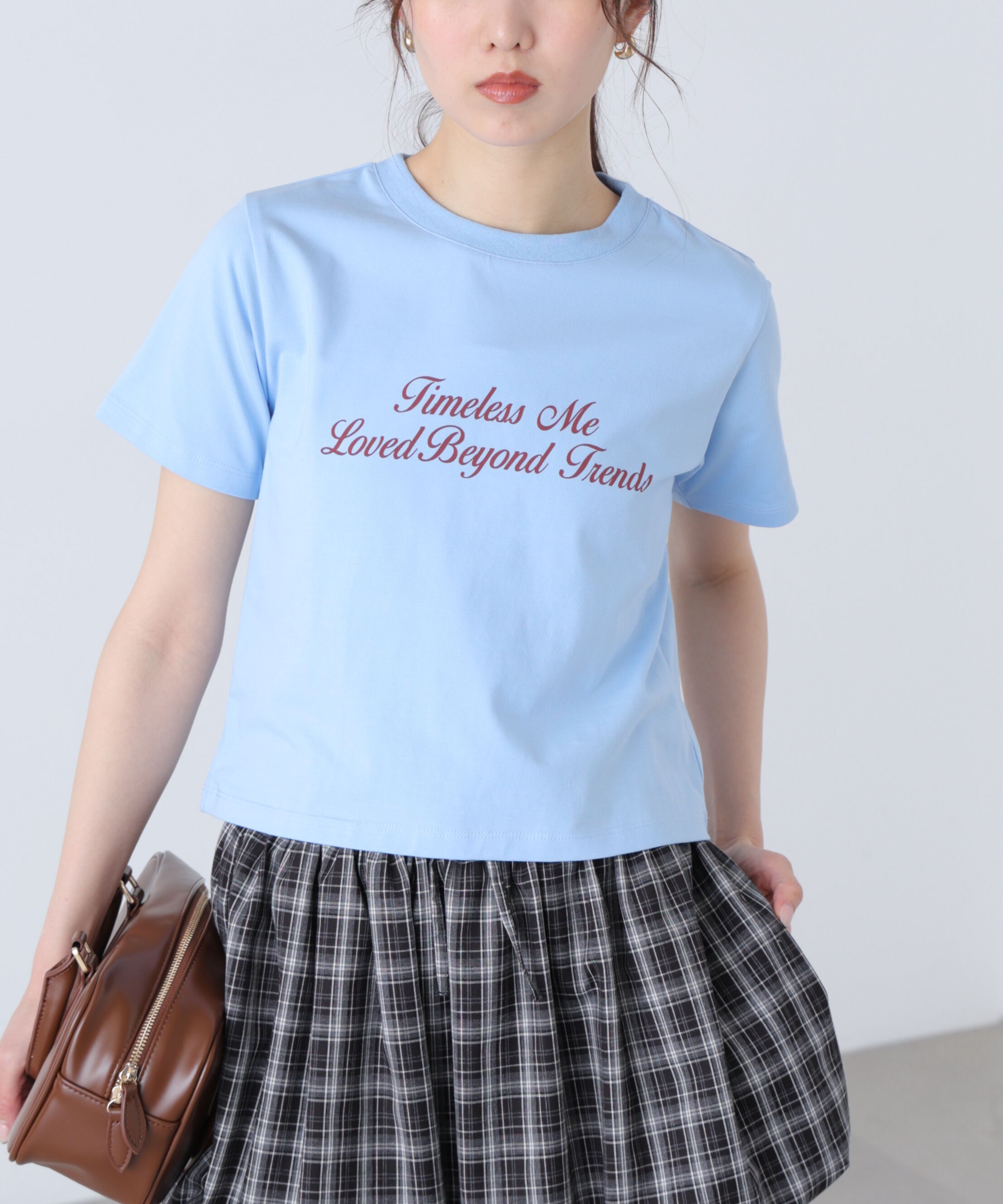 「ロゴプリントコンパクトTシャツ」|Tシャツ・カットソー|
