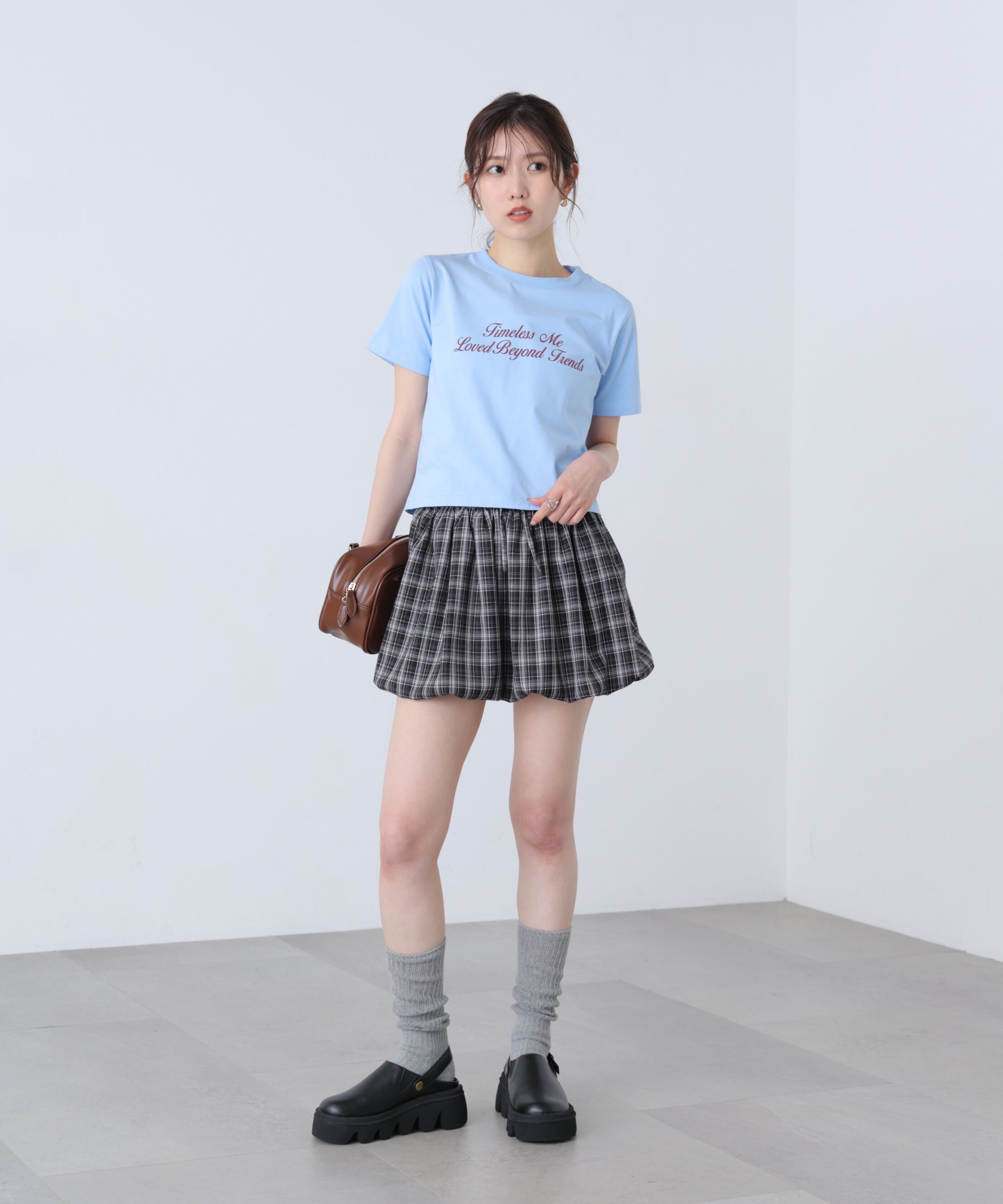  「ロゴプリントコンパクトTシャツ」|Tシャツ・カットソー|