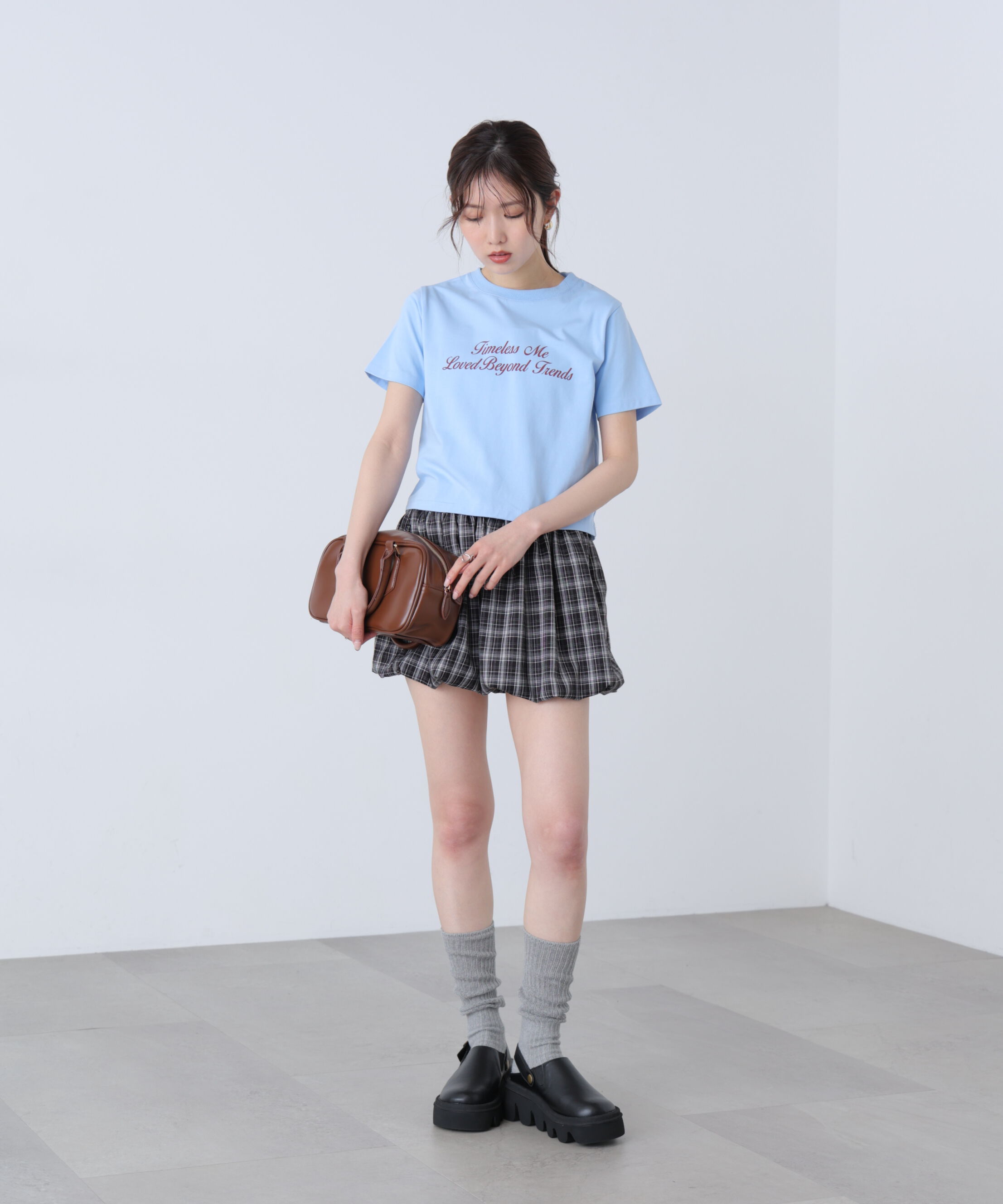  「ロゴプリントコンパクトTシャツ」|Tシャツ・カットソー|
