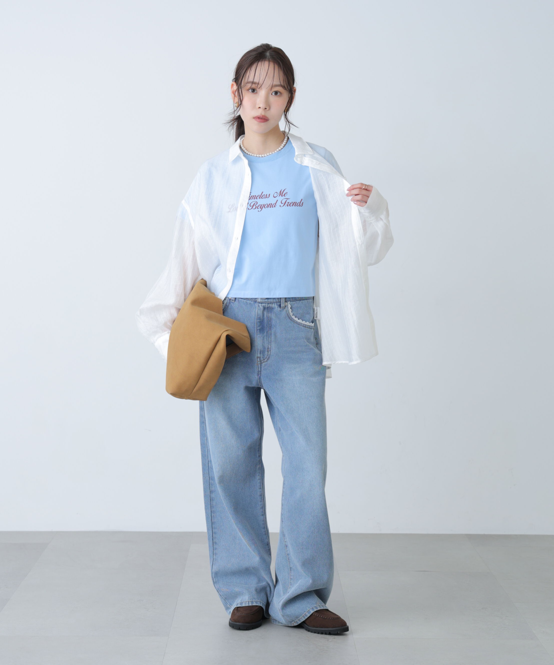  「ロゴプリントコンパクトTシャツ」|Tシャツ・カットソー|
