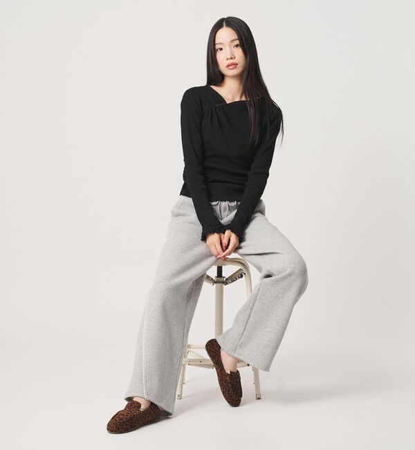 BEAUTY&YOUTH UNITED ARROWS「コットン リブ ボタン ギャザー プルオーバー」|Tシャツ・カットソー|