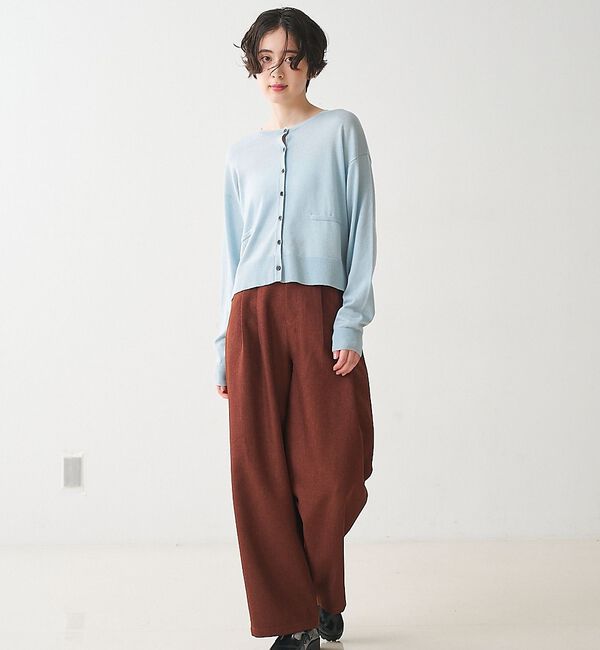 collex「クルーネックショート丈カーディガン」|カーディガン|