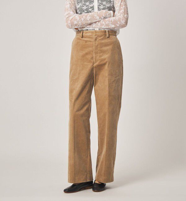STEVEN ALAN「＜Steven Alan＞コーデュロイ ワイド トラウザーズ」|チノ|BEIGE