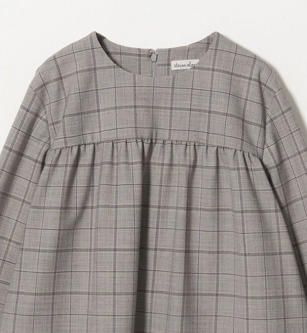 STEVEN ALAN「＜Steven Alan＞チェック ギャザー ブラウス」|チュニック|