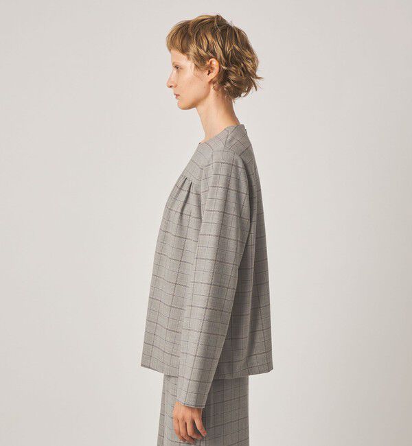 STEVEN ALAN「＜Steven Alan＞チェック ギャザー ブラウス」|チュニック|
