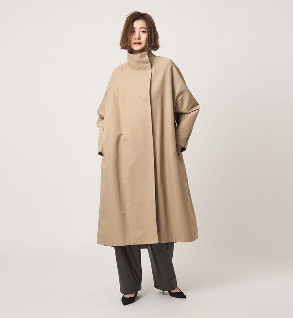 conte「＜conte＞スタンドカラー ロングコート」|その他|BEIGE