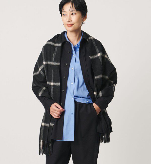 UNITED ARROWS「カシミヤ チェック ストール」|マフラー|
