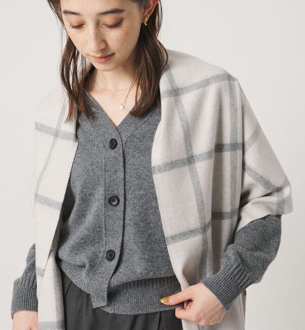 UNITED ARROWS「カシミヤ チェック ストール」|マフラー|