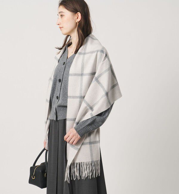 UNITED ARROWS「カシミヤ チェック ストール」|マフラー|