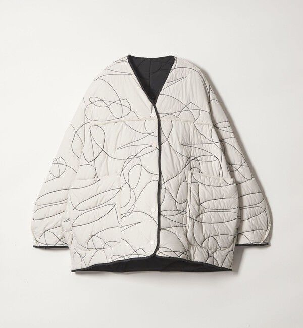 conte「【別注】＜manipuri for conte＞キルティングジャケット」|ノーカラーコート|