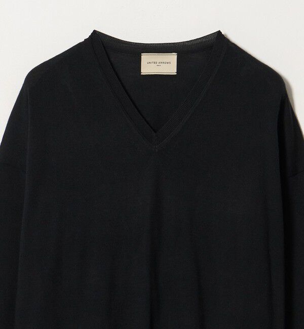 UNITED ARROWS「18G ウール Vネック ニット ‐ウォッシャブル‐」|ニット・セーター|