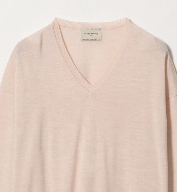 UNITED ARROWS「18G ウール Vネック ニット ‐ウォッシャブル‐」|ニット・セーター|