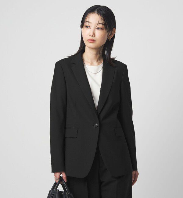 UNITED ARROWS green label relaxing「［size SHORTあり］カチリラ シングル テーラード ジャケット ブラック 」|テーラードジャケット|