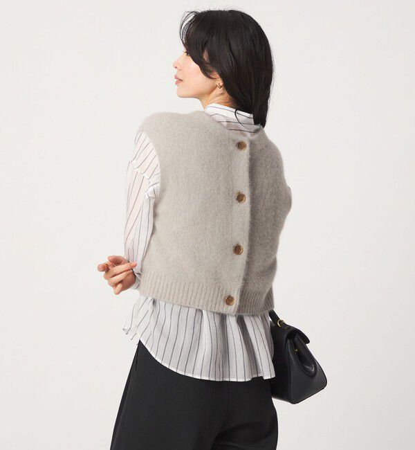 UNITED ARROWS green label relaxing「ヘアリー 2WAY ニット ベスト」|ベスト・ジレ|