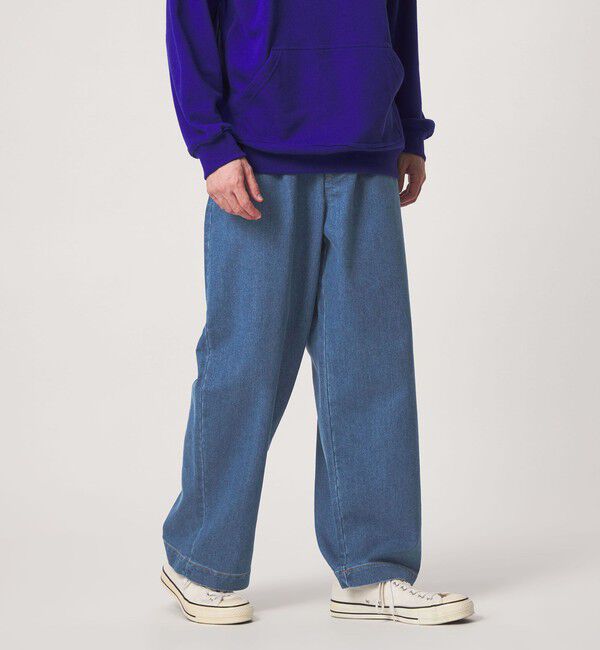 UNITED ARROWS green label relaxing「【別注/WEB限定】＜3/2 WORKS＞GLR ワイド デニム パンツ」|デニム|