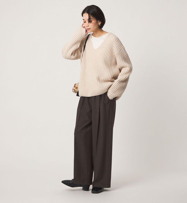 UNITED ARROWS green label relaxing「［size SHORT/TALLあり］キモウ ニーハイワイドパンツ」|その他|
