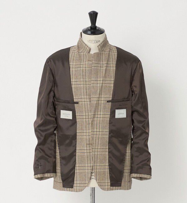 UNITED ARROWS green label relaxing「GLR CLOTH チェック 2B R/RG- ジャケット」|テーラードジャケット|