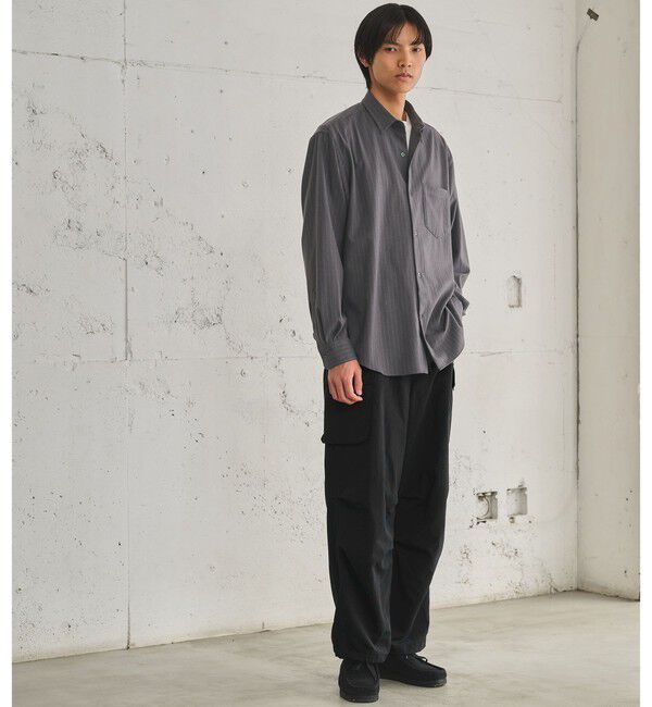 UNITED ARROWS green label relaxing「フラノ パターン ジャストルーズ 長袖 シャツ -2WAYストレッチ-」|シャツ・ブラウス|