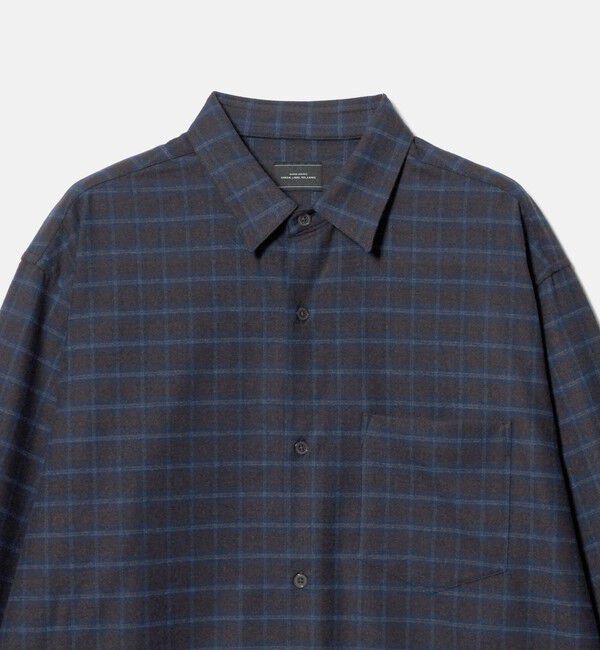 UNITED ARROWS green label relaxing「フラノ パターン ジャストルーズ 長袖 シャツ -2WAYストレッチ-」|シャツ・ブラウス|