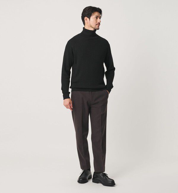 BEAUTY&YOUTH UNITED ARROWS「【WEB限定 WARDROBE SMART】マシーンウォッシャブル ウールミックス アゼ タートルネック」|ニット・セーター|