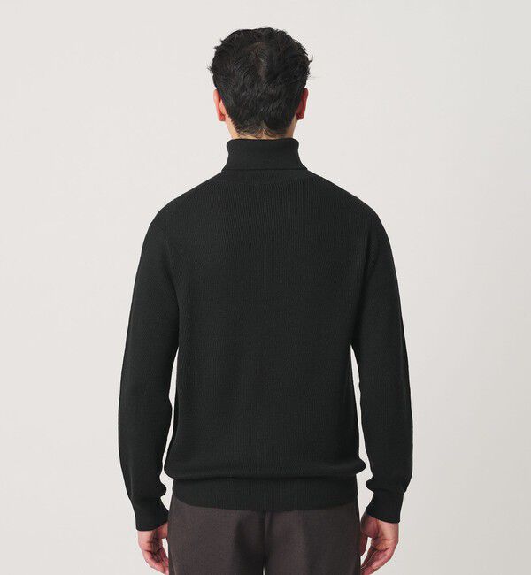 BEAUTY&YOUTH UNITED ARROWS「【WEB限定 WARDROBE SMART】マシーンウォッシャブル ウールミックス アゼ タートルネック」|ニット・セーター|