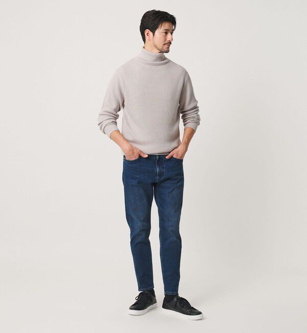 BEAUTY&YOUTH UNITED ARROWS「【WEB限定 WARDROBE SMART】マシーンウォッシャブル ウールミックス アゼ タートルネック」|ニット・セーター|