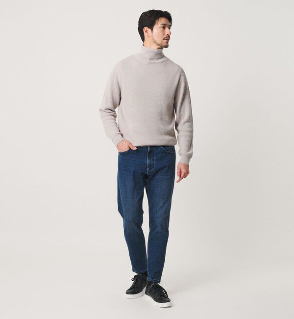 BEAUTY&YOUTH UNITED ARROWS「【WEB限定 WARDROBE SMART】マシーンウォッシャブル ウールミックス アゼ タートルネック」|ニット・セーター|